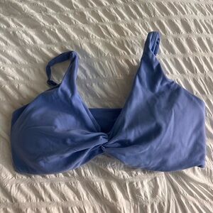 Women’s light blue yoga bra